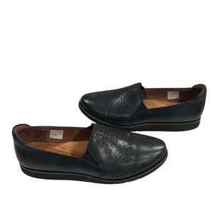 Cobb Hill Embroidered Stretch Loafers Laci Black 10 Womens